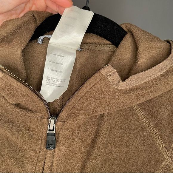 NORTH FACE TKA 100 Brown Zip Up Fleece Jacket hoodie small - Picture 5 of 6